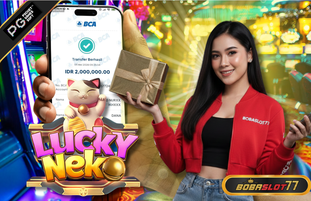 Selamat kepada user id : nurxxxxxxxs8 Wede Rp 2.000.000 di Game LUCKY NEKO PG SOFT Cair Gk Sampe 1 Menit! Menang Mudah di Bobaslot77
